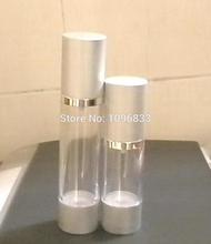 30ML Airless Pump Bottle Silver color, 30G Cosmetic Essence Lotion Bottle, Packaging Bottles, Vaccum Airless Bottle, 35pcs/Lot 2024 - buy cheap