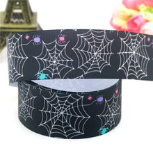 DHK 1.5'' 5yards spider web halloween printed grosgrain Ribbon headwear hair bow diy party decoration OEM 38mm C1366 2024 - buy cheap