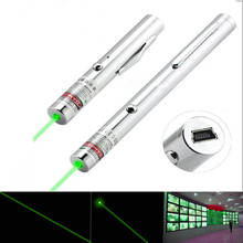 JSHFEI green laser  hot sales multicolour 405nm  NEW USB Recharged  teaching pointer red laser pen wholesale with clip 2024 - buy cheap