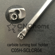 C05H-SCLCR04, карбид токарный держатель инструмента диаметр 5 мм длина 100 мм использовать вольфрамовые вставки CCGT040104L-F TN60 2024 - купить недорого