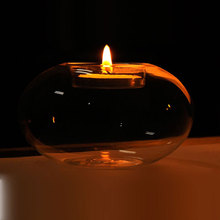 Романтичный чайный светильник подсвечник стеклянный круглый хрустальный подсвечник прозрачный подарок украшения для свадебной вечеринки декор 2024 - купить недорого