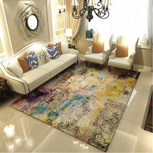 Alfombras de arte moderno para sala de estar, tapete abstracto para dormitorio, decoración del hogar, mesa de centro, Alfombra de estudio, guardarropa 2024 - compra barato