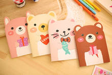 1Pcs 2019 Hot Sale Cute Cartoon Bear Mini Notebook Diary Pocket Notepad Graffiti Book Gift Stationery E0343 2024 - buy cheap