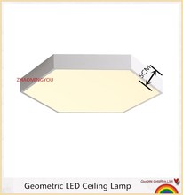 YOU Simple Geometric LED Ceiling Lamp Kitchen Bedroom modern Black/White lamparas techo restaurant House Lighting Fixture 2024 - buy cheap