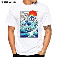 TEEHUB-Camiseta de manga corta con estampado de marchas para hombre, camiseta Hipster con diseño de cuello redondo, diseño moderno, 2019 2024 - compra barato