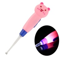 Portable LED Flashlight Ear Wax Remove EarPick Cleaner Health Care Tool Cartoon Animal Decoration convenient see ear hole clear 2024 - buy cheap