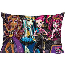 Custom Monster High New Arrival Rectangle Anime Pillowcases Zipper Custom Pillow Cover Wedding Decorative Christmas Gift 2024 - buy cheap