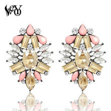 VEYO Vintage Hyperbole Stud Earrings For Woman Crystal Earrings  Fashion Jewelry 2024 - buy cheap