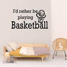 YOYOYU-pegatina de pared de vinilo para decoración del hogar, Mural de baloncesto, extraíble, póster de dormitorio, J035 2024 - compra barato