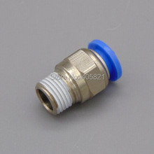 Nickel-Plated Male Connector PC 08-02 R1/4'' Pneumatic Fittings 20PCS 2024 - buy cheap