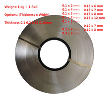 1kg/roll Thickness 0.1mm 0.2mm 0.15mm 0.12mm Nickel Plated Steel Strap Strip Sheets 18650 battery spot welding 2024 - buy cheap