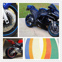 Полоски, наклейка на колесо мотоцикла, отражающая наклейка на обод, клейкая лента для велосипеда, автомобильный Стайлинг Для Ducati Sled 950 YAMAHA WR250R X SEROW225 2024 - купить недорого