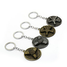 New Game Pubg Keychain Rotatable Coin Round Key Chain PUBG 3D Key Ring Chaveiro For Men Car Women Bag Toy Jewelry Souvenir 2024 - buy cheap