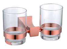 Бесплатная доставка розовое золото Отделка квадратный дизайн держатели для чашек и стаканов 2024 - купить недорого