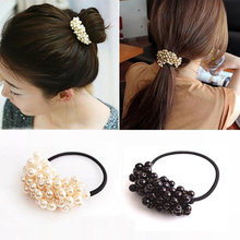 Vintage accesorios para el cabello de alta gorro elástico bandas de pelo de cola de caballo titular de goma de pelo goma anillo cuerda corbata Scrunchies 2024 - compra barato