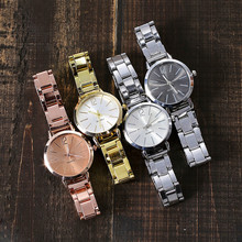 luxury Watch Women Quartz Watches Fashion Stainless Steel Band Analog Dress Round Wrist Watch Relogio Feminino Clock Dress A40 2024 - buy cheap