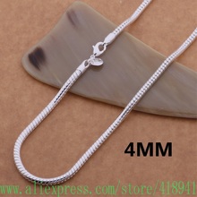 Silver Plated Necklace, Silver Plated fashion jewelry  The snake round /etpankwa buraklya AN620 2024 - buy cheap