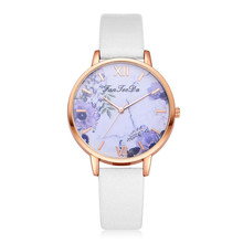 TZ#501 Luxury Fashion Leather Band Analog Quartz Round Wrist Watch Watches   2024 - buy cheap