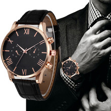 Модные кварцевые мужские часы 2021, Роскошные мужские часы, высококачественные часы с кожаным ремешком, аналоговые наручные часы из сплава, мужские часы A1 2024 - купить недорого