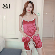 MJ079A Korean Sexy Lingerie Silk Pijamas Women Pizama Damska Pyjama Femme Sexy Pajamas Pijama Mujer Pigiama Donna Sleepware 2024 - buy cheap