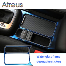 Atreus 1pc Stainless Steel Water Cup Panel Trim Stickers For Volkswagen VW Tiguan 2010 2011 2012 2013 2014 2015 2016 Accessories 2024 - buy cheap