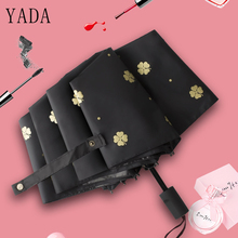 YADA 2019 New Fashion Gold Flower Umbrella Protection Rainy uv High Quality Umbrella For Women Windproof Folding Umbrellas YS668 2024 - buy cheap