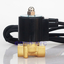 Válvula Solenoide impermeable subacuática de latón, válvula solenoide de 2 vías para fuente, 1/8, 1/4, 3/8 pulgadas, normalmente cerrada, 2W025-06/08, 2W040-10 2024 - compra barato