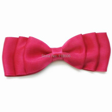 120pcs Red Satin Hair Bow Layered Bow Girls Hair Accessories  Free Shipping 2024 - buy cheap