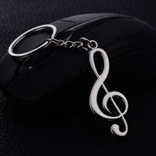 10PCS Llavero!Creative Musical Note Styling Keychain Alloy Keyring Charm Metal Pendant Keyfobs Key Holder Jewelry Gift J024 2024 - buy cheap
