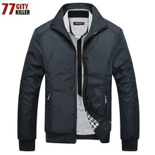 Spring Autumn Casual Mens Jackets 2020 Brand Clothing Stand Collar Bomber Jacket Male Plus Size 5XL Jaqueta Masculina Outerwear 2024 - buy cheap