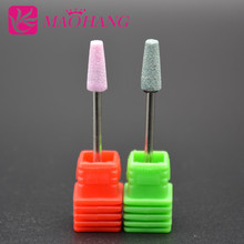 MAOHANG 2pcs/lot Ceramic Stone Burr Nail Drill Bit Cutter For Professional Manicure Electric Drills Nail Accessory 2024 - buy cheap