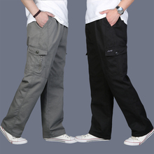 new arrival Autumn winter male cotton casual trousers loose straight men's fashion casual plus size XL 2XL 3XL 4XL 5XL 6XL 2024 - buy cheap