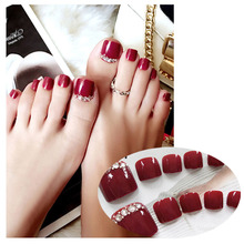 Ferramenta para unhas falsas, adesivo de joias com cola, curto, quadrado, nail art, 24 modos 2024 - compre barato