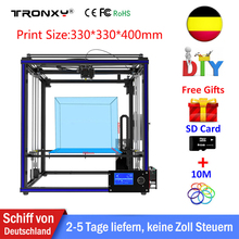 Tronxy X5S 3D-принтеры набор "сделай сам" Большой Размеры очаг печати 330*330*400 мм Алюминиевый металлический высокое качество 3D-принтеры + печатное волокно 2024 - купить недорого