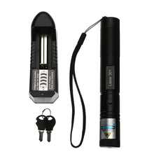 Universal Military Blue Laser Pointer 405nm Lazer Pen Beam+ 18650 Battery + Charger 2024 - buy cheap