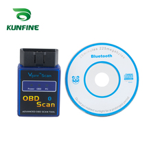 KUNFINE-escáner Vgate ELM327 para coche, herramienta de diagnóstico con Bluetooth, detector ELM 327, OBD2 OBD, adaptador automático 2024 - compra barato
