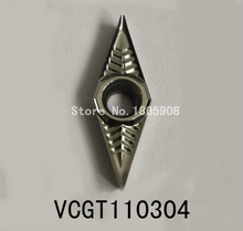Free Shipping 10 Pcs VCGT110304 No Coating Aluminum Inserts Cutter Carbide Alloy for Lathe Holder SVVCR 2024 - buy cheap