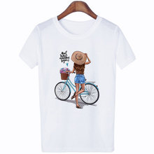 Женская футболка в стиле Харадзюку, летняя повседневная футболка с коротким рукавом, забавная одежда 2024 - купить недорого