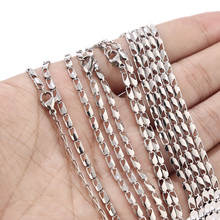 2.4mm customized Womens Mens Stainless Steel Rolo Chain Link Necklace wholesale jewelry 5pcs/lot 2024 - buy cheap