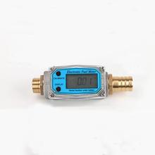 3/4" BSP Male x 25mm 1" Hose Barb Aluminum Alloy Electronic Digital Turbine Flowmeter Gauge Diesel Fuel Gasoline 2024 - buy cheap