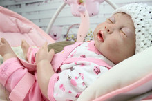 NPK силиконовые куклы reborn, реалистичные спящие куклы 20 дюймов для новорожденных, детские куклы-игрушки для девочек, можно купать куклы reborn 2024 - купить недорого