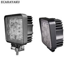 ECAHAYAKU 1Pcs 4" 27W Square led work light bar ce rohs led work lamp SPOT Beam for 4x4 offroad tractor boat Trailer ATV SUV CAR 2024 - buy cheap