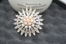 2022 Trend clothing luxury starry pearl brooch crystal From Austrian female crystal brooch pin new For Women Wedding Party gift 2024 - buy cheap