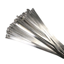 Bridas de Metal de acero inoxidable 100, cintas de calor para envoltura de escape con cremallera, 4,6 Uds., 300x4,6mm, 200x4,6mm, 100x304mm 2024 - compra barato
