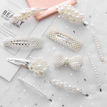 NEW Fashion Full Pearl Women Hair Clip Snap Barrette Hairgrips Hair Styling Accessories Beauty Girls BB Pins 2024 - buy cheap
