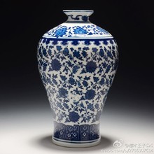 Exquisite Archaize Chinese Blue and White Porcelain Vase, Home Decorate Vase with Qianlong mark. 2024 - buy cheap