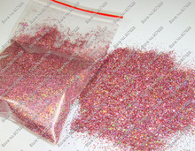 Лазерная голографическая розовая пудра для дизайна ногтей 50 г-0,4 мм 015 дюймов 2024 - купить недорого