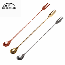 Colher mexedor para bar, agitador de coquetel, 400mm, utensílios para bar 2024 - compre barato