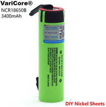 VariCore новый оригинальный NCR18650B 18650 литий-ионная аккумуляторная батарея 3400 mAh 3,7 V DIY Никель листовые батареи 2024 - купить недорого