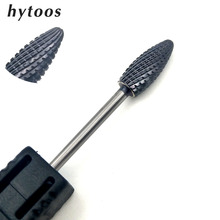 HYTOOS Black Titanium Tungsten Carbide Nail Drill Bit 3/32" Bits For Manicure Electric Drill Accessories Nail Art Tools 2024 - buy cheap